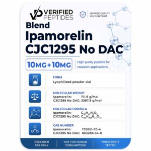 Verified Peptides Ipamorelin + CJC-1295 (No DAC) Blend